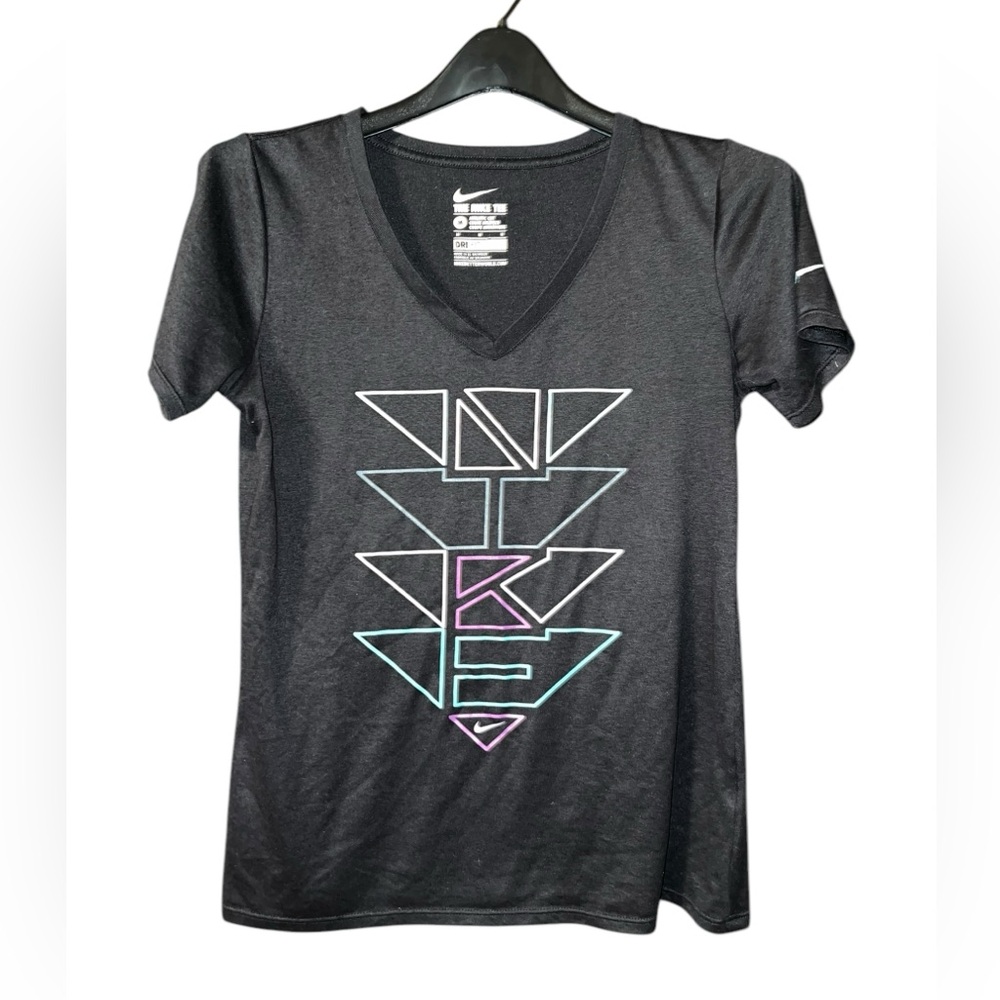 Nike Athletic Dri Fit Black Tee Woman’s Medium